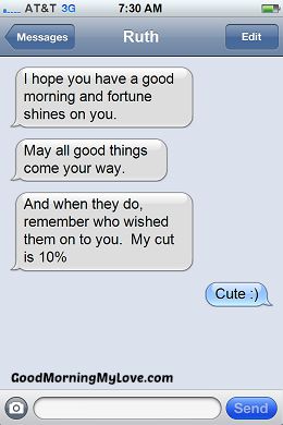 Cute Good Morning sms messages_Funny Good Morning sms Messages 1