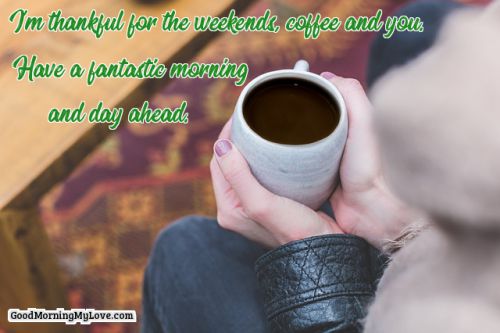 good morning quotes mug of coffee