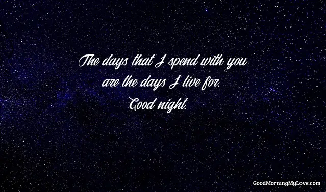 Way to say the goodnight sweetest Sweet Good